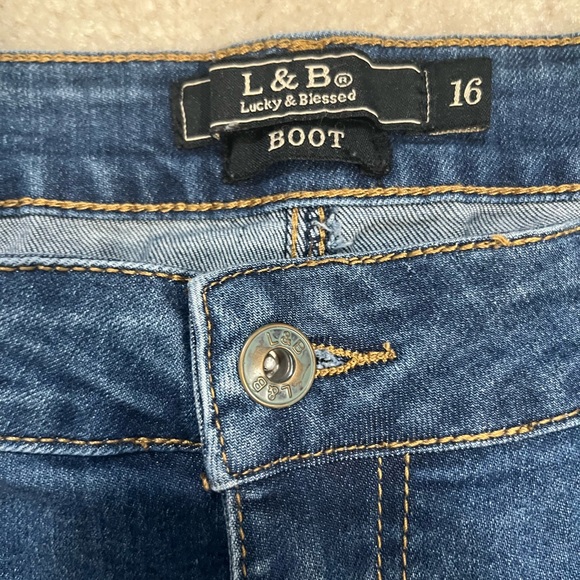 L & B Bootcut Jeans size 16 - Picture 3 of 8